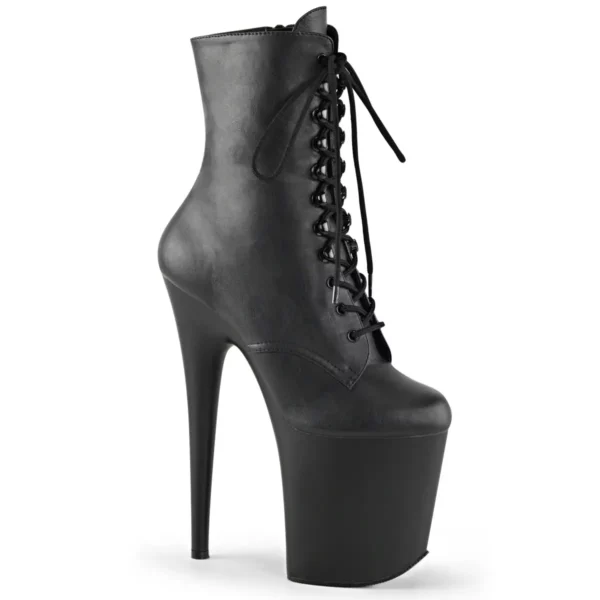 Bottines Plateforme Noir Mat
