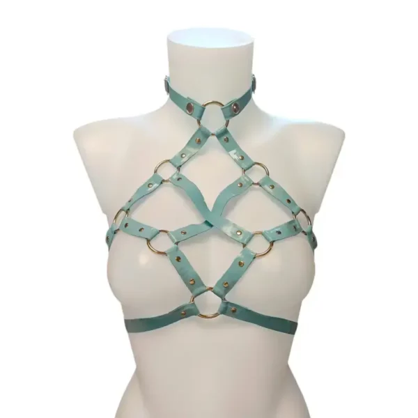 Harnais Latex Poca T1 Bleu Clair